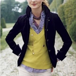 J.Crew Velvet Bella Blazer Jacket Purple Size 4